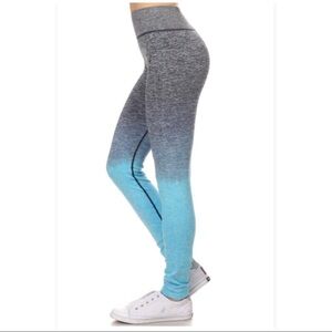 Ombré Leggings Stretch Yoga Pants Gym Workout